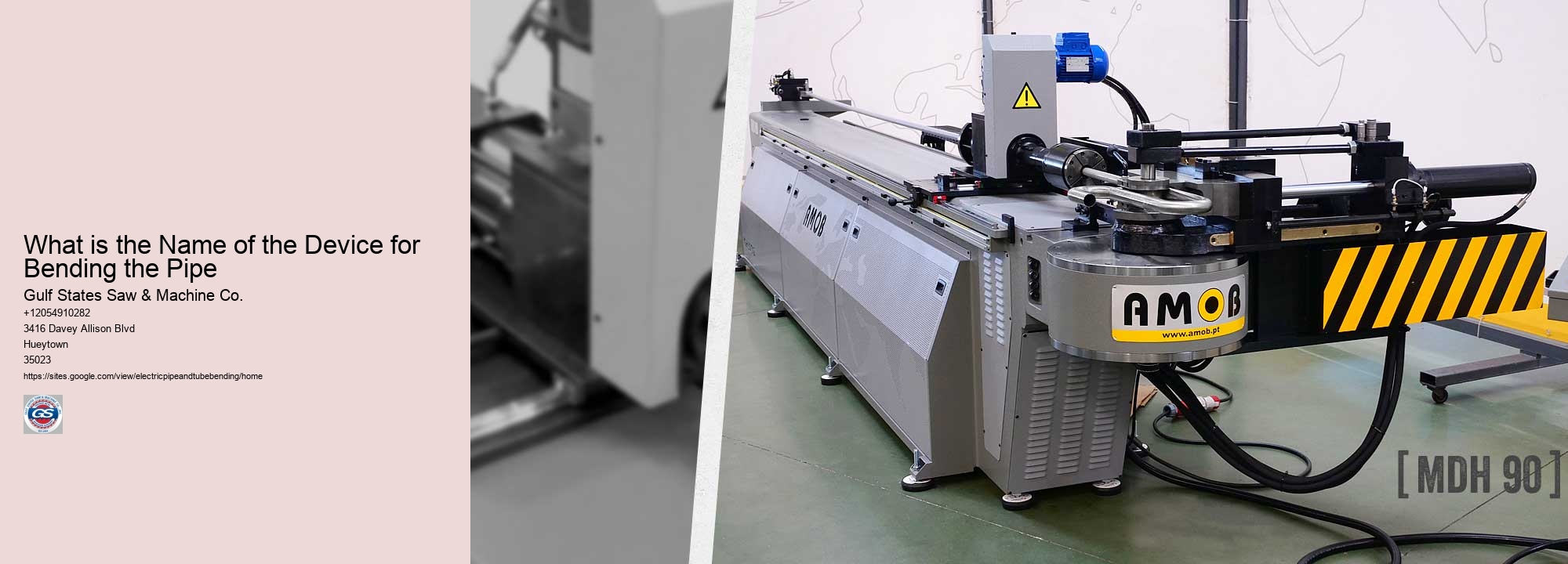 What is the Name of the Device for Bending the Pipe